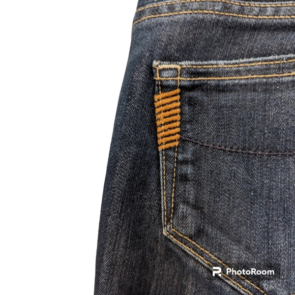 Paige Hidden Hills Boot Cut Dark Wash Jeans Women's Size 26 - Picture 5 of 8